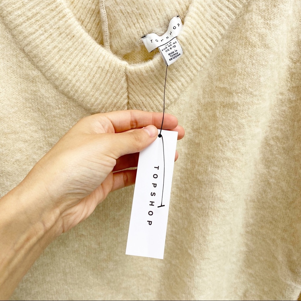 SALE🔥 Topshop V neck plush sweater - Picture 4 of 4